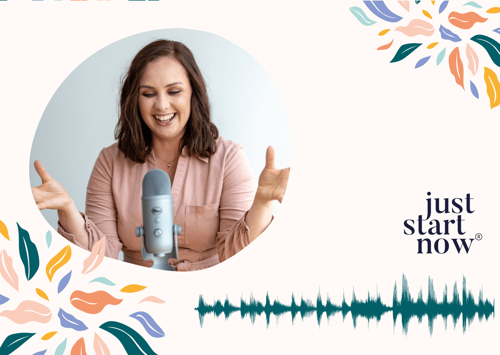 Just Start Now podcast graphic with Vicky Shilling Q and A