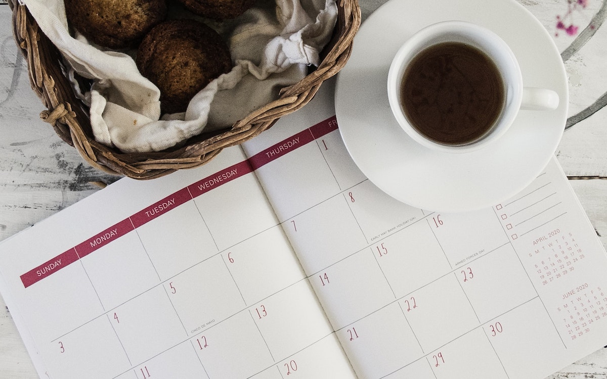 Calendar and coffee - scheduling software