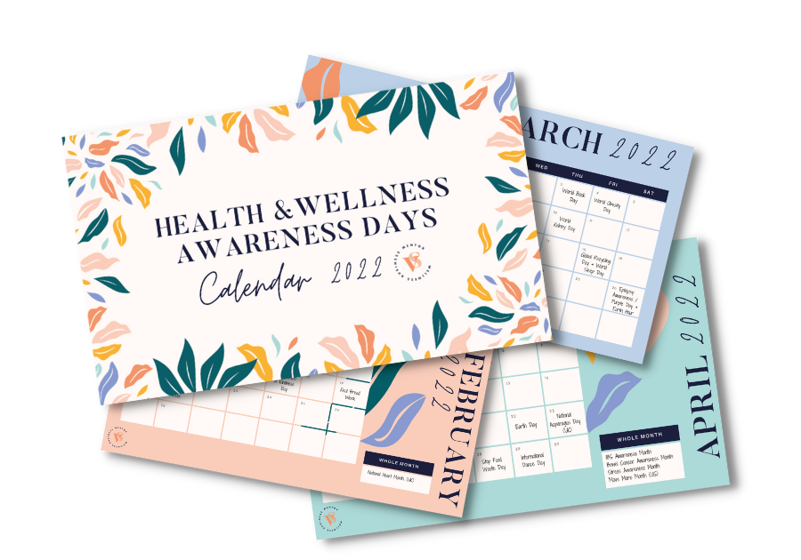 Health Wellness Awareness Days Calendar 2022 preview