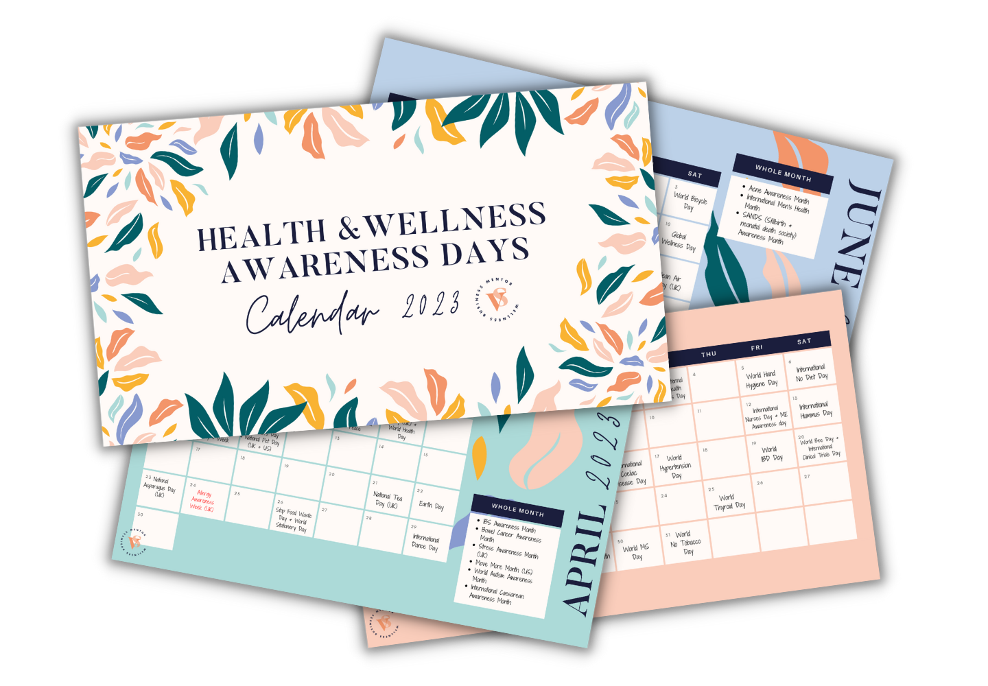 Health and wellness awareness days calendar Q2 preview graphic